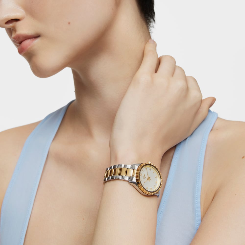 Analog Watch with steel and gold-colored IPG steel bracelet TOUS T-Bear Kdt