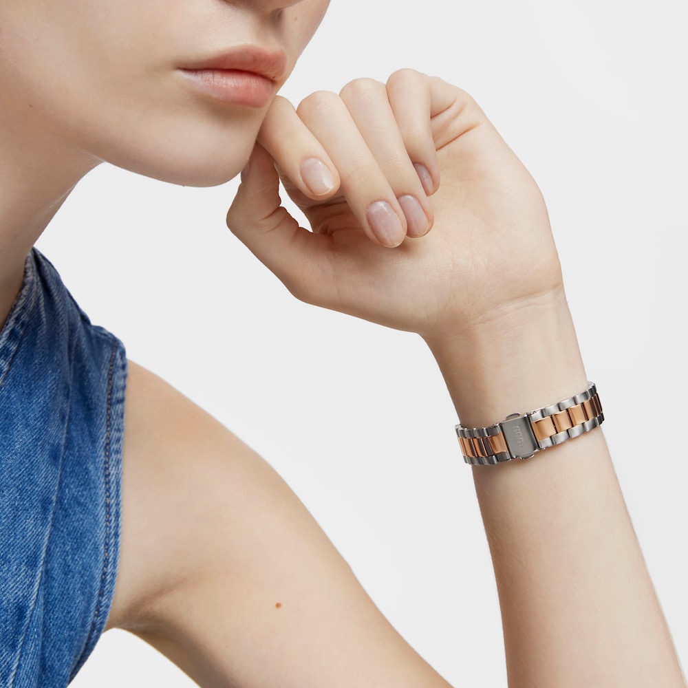 Rellotge anal&ograve;gic amb bra&ccedil;alet d'acer i acer IPRG rosat TOUS T-Bear Kdt