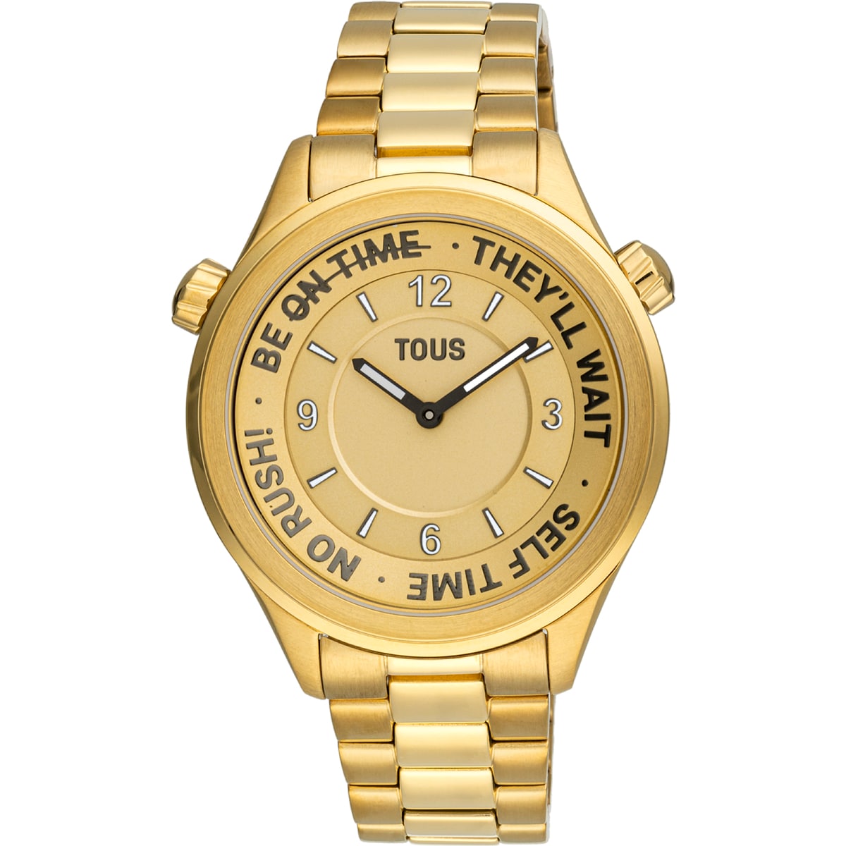 Tous - Reloj Analógico Con Brazalete De Acero Ipg Dorado Y Esfera Dorada Tous Now - Único
