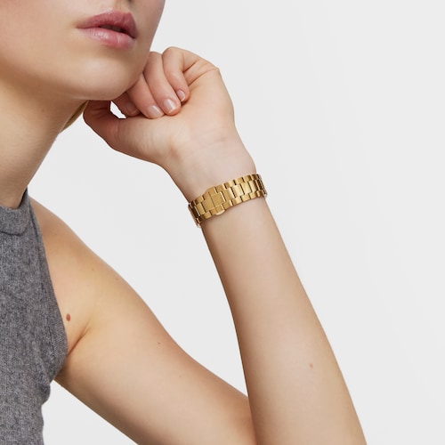 Analog Watch with gold-colored IPG steel bracelet and gold-colored face TOUS Now