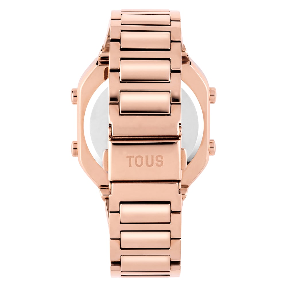 Reloj digital con brazalete de acero IPRG rosa D-BEAR image number 2