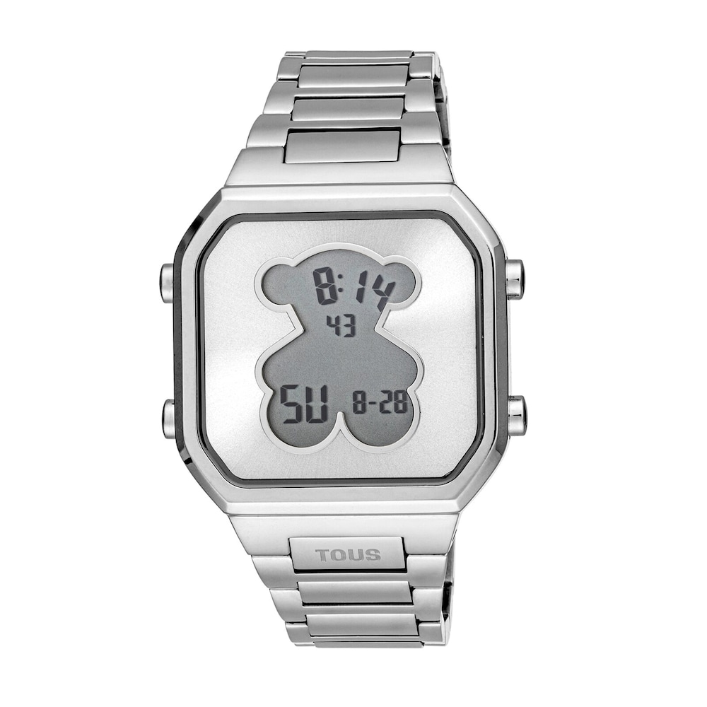 Reloj digital con brazalete de acero SS D-BEAR