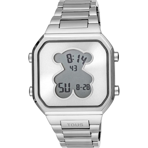 Reloj digital con brazalete de acero SS D-BEAR