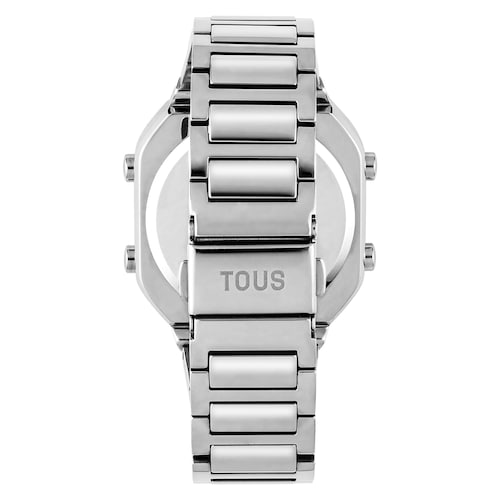 Reloj digital con brazalete de acero SS D-BEAR