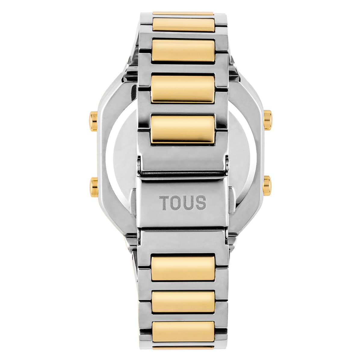 Reloj digital con brazalete de acero SS y acero IPG dorado D-BEAR