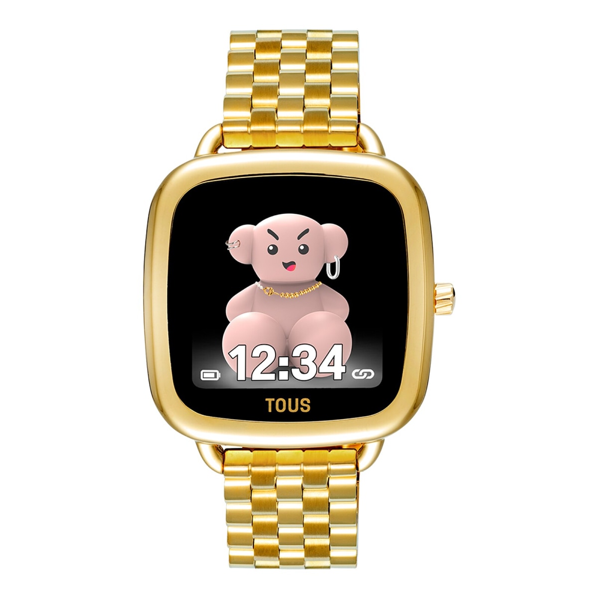 Tous - Reloj Smartwatch Con Brazalete De Acero Ipg Dorado D-Connect - Único