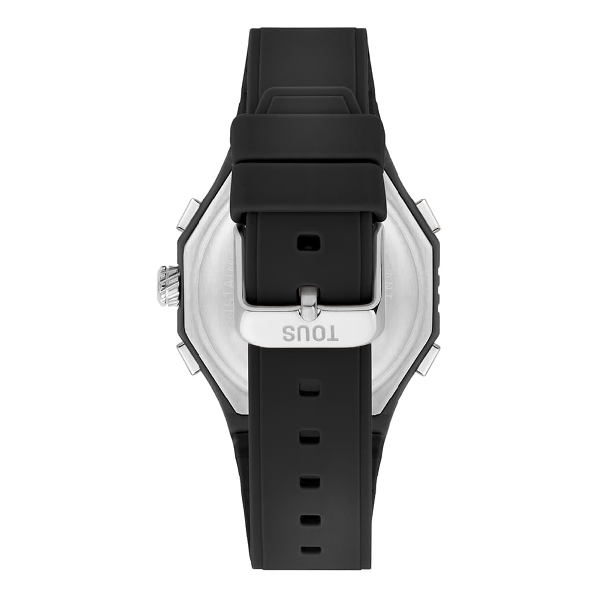 Steel analog-digital Watch and black nylon bracelet Bet