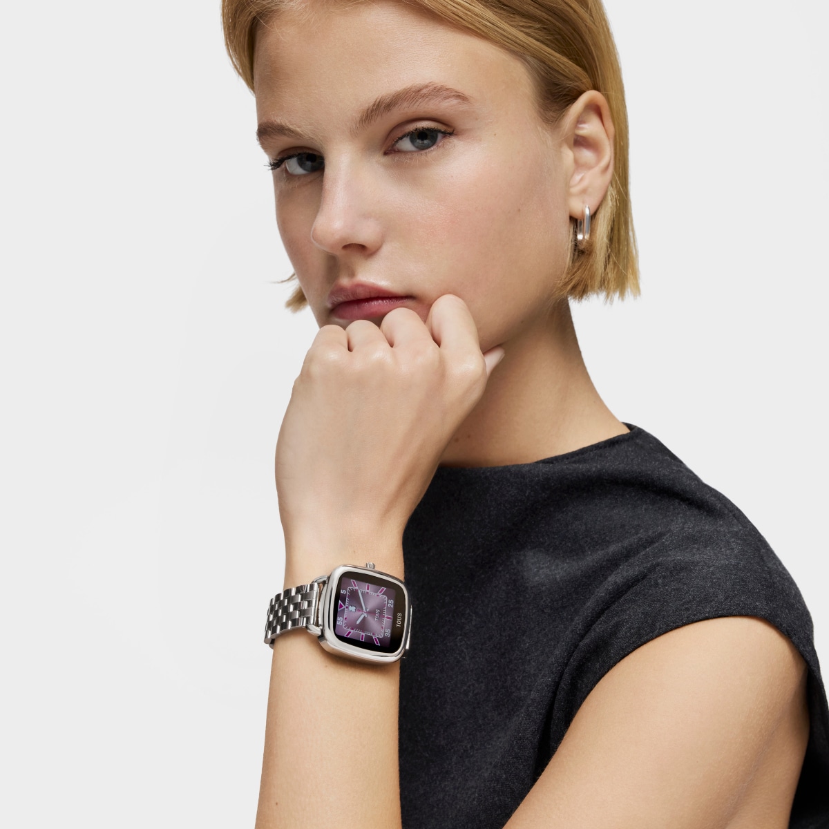 Smartwatch with steel bracelet D-Connect