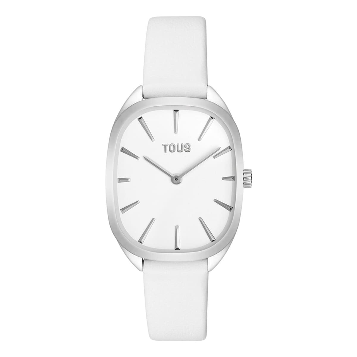 Tous - Reloj Analógico De Acero Con Correa De Piel Blanca Heritage - Único