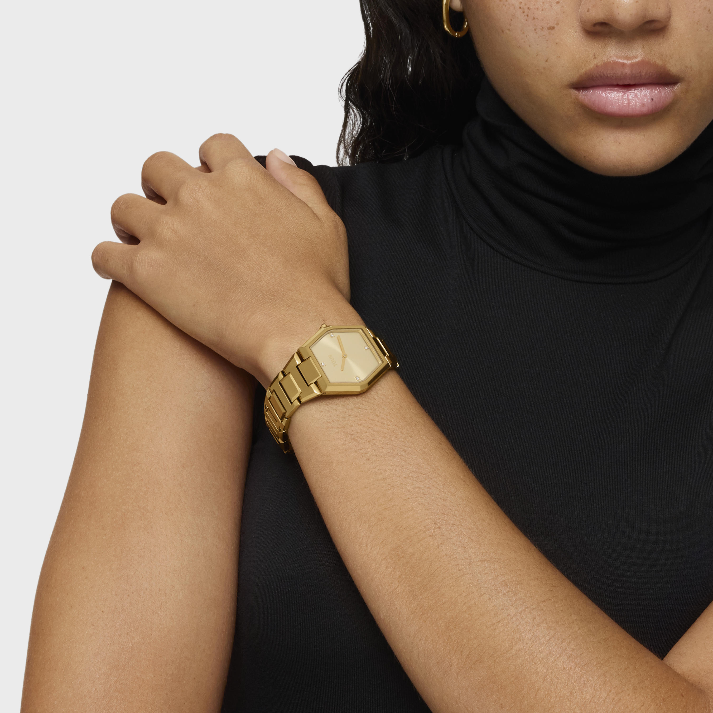 Reloj analógico con brazalete acero IPG dorado Karat