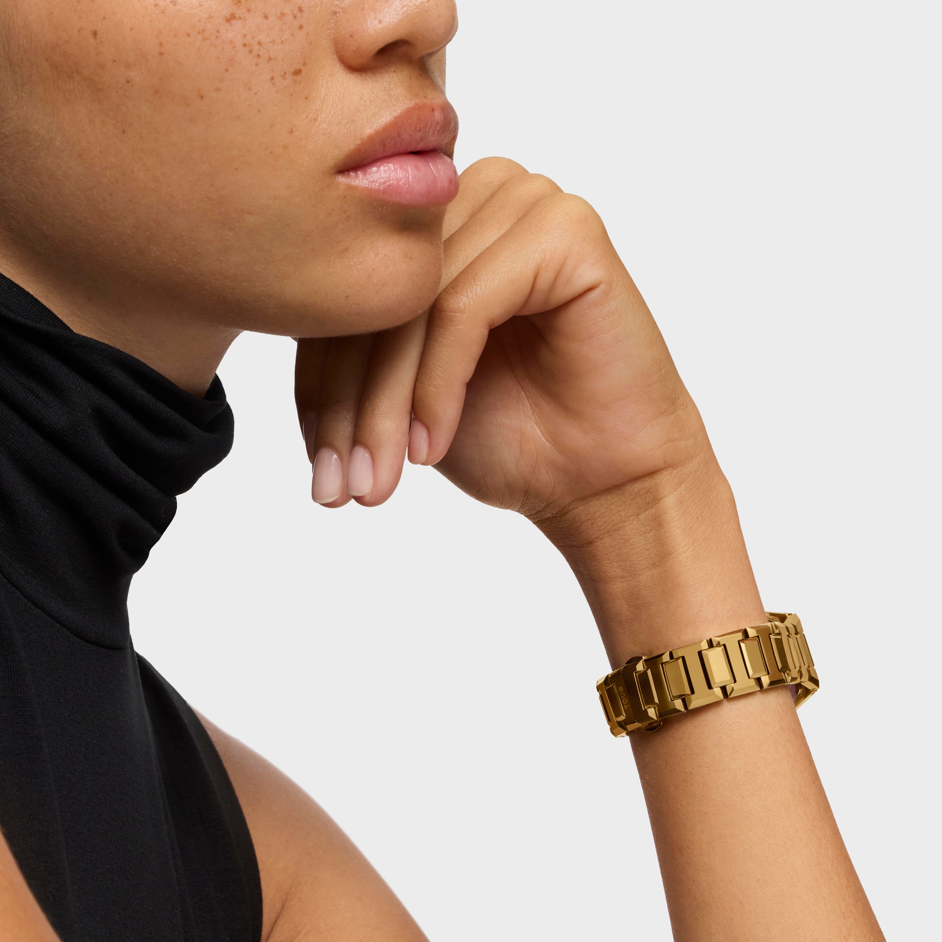 Reloj analógico con brazalete acero IPG dorado Karat