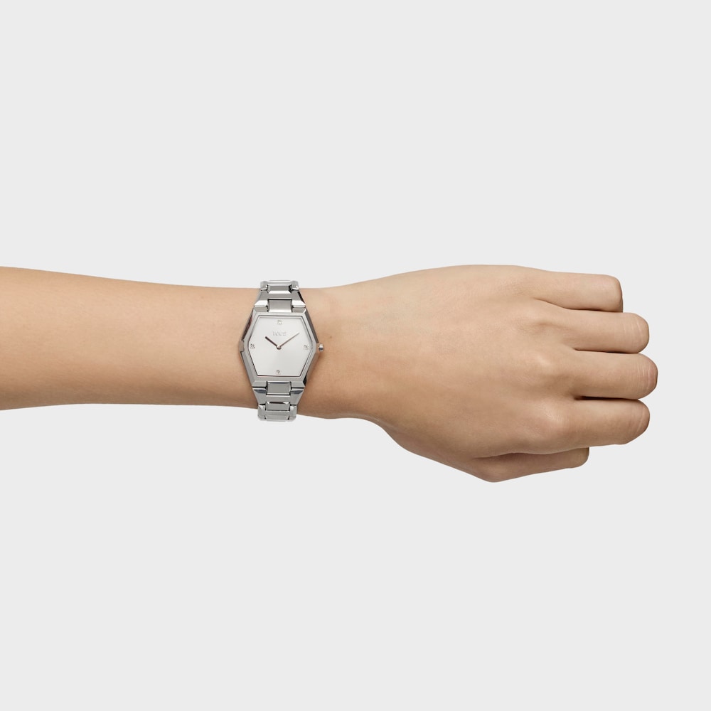 Reloj anal&oacute;gico con brazalete de aluminio Karat