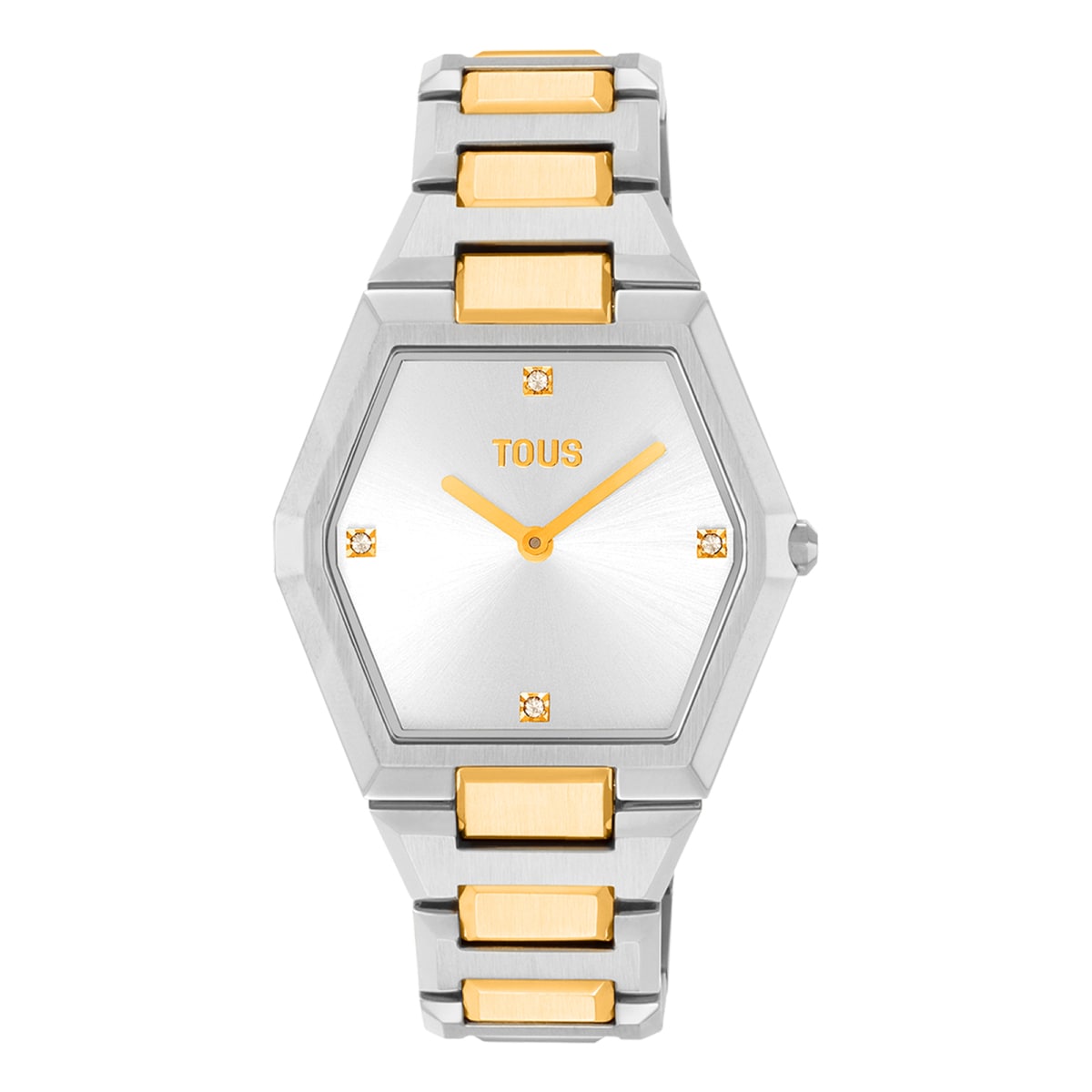 Tous - Reloj Digital Con Brazalete De Acero Ss Y Acero Ipg Dorado Karat - U