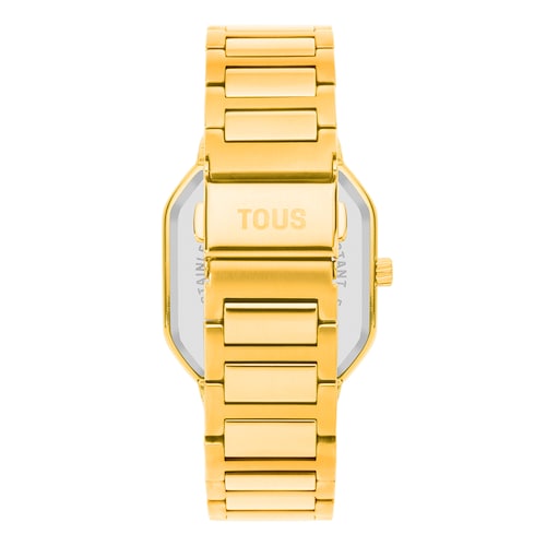 Reloj analógico con brazalete acero IPG dorado Lit