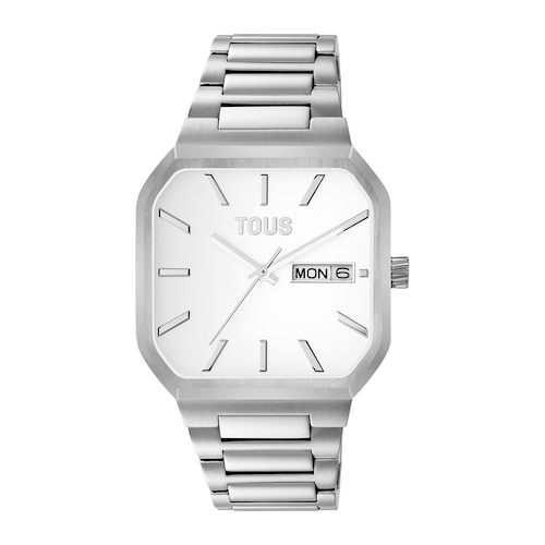 Reloj anal&oacute;gico con brazalete de aluminio Lit