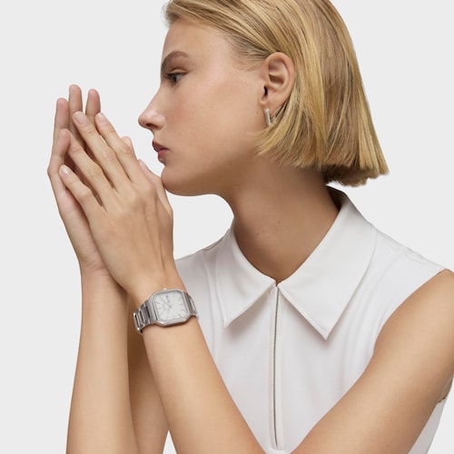 Reloj analógico con brazalete de aluminio Lit