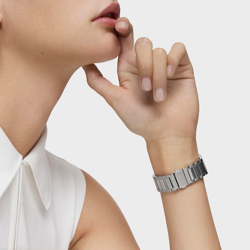 Reloj analógico con brazalete de aluminio Lit