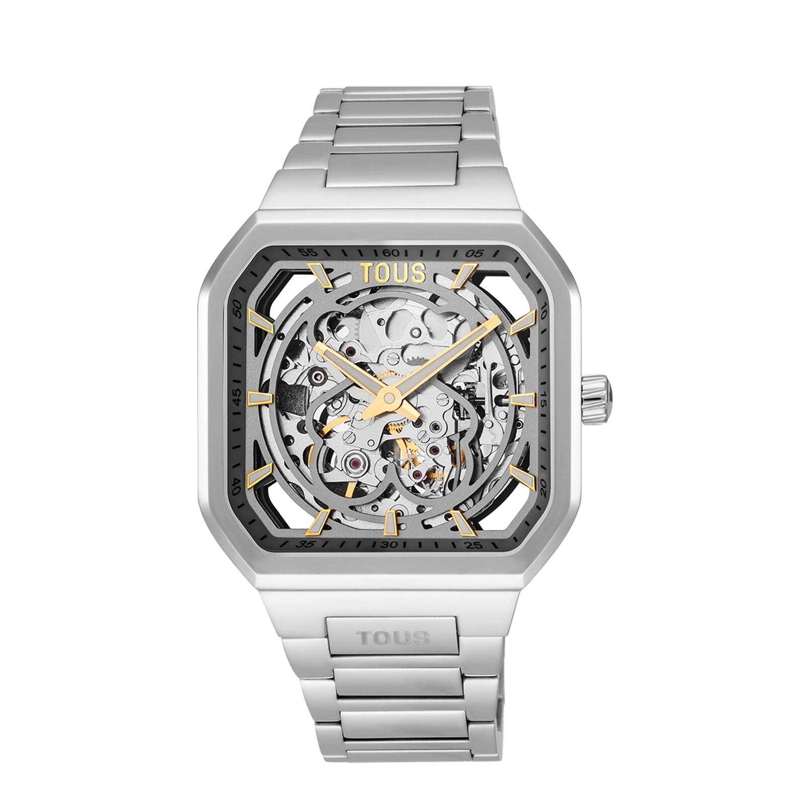 Automatic analog Watch with steel bracelet D-Bear Now