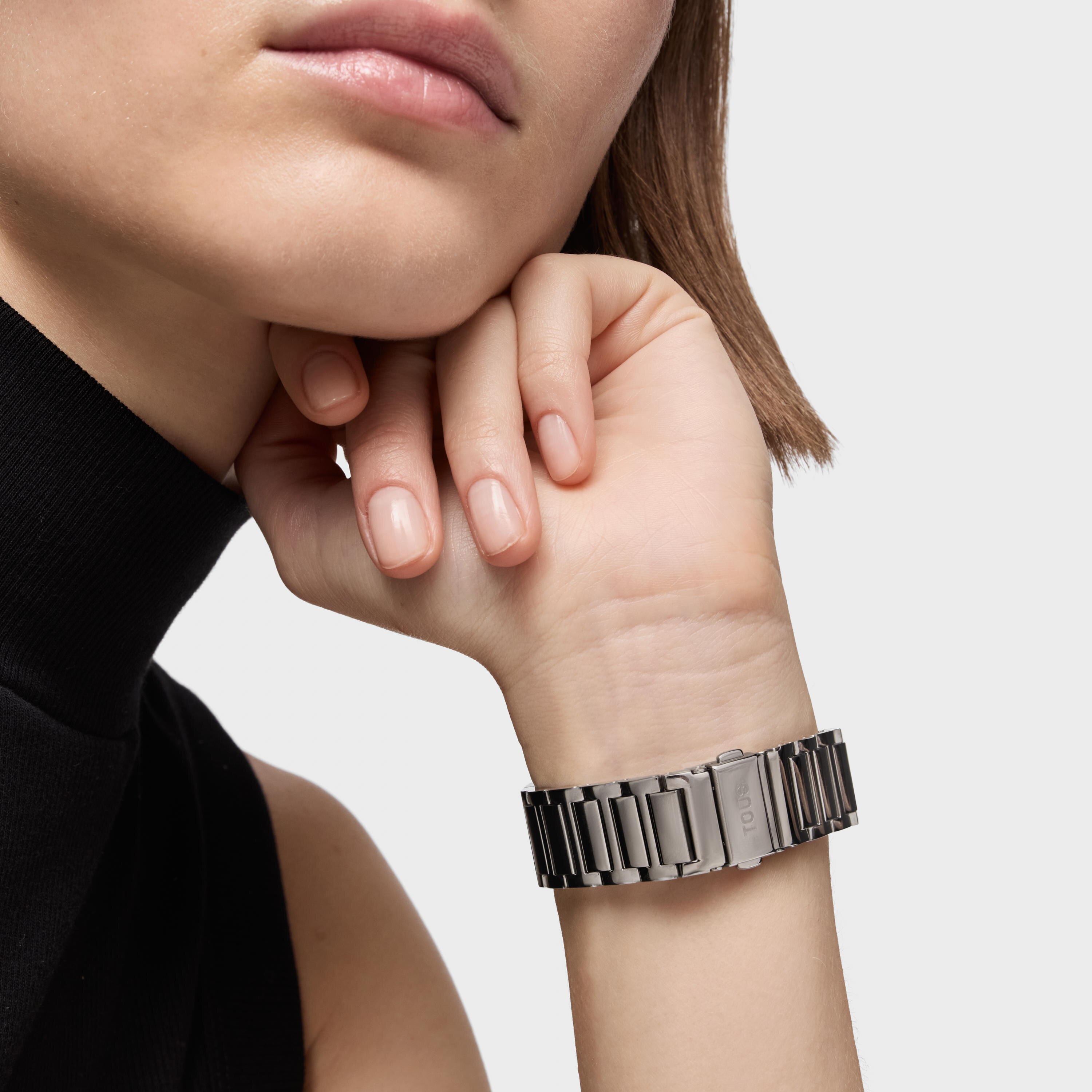 Automatic analog Watch with steel bracelet D-Bear Now