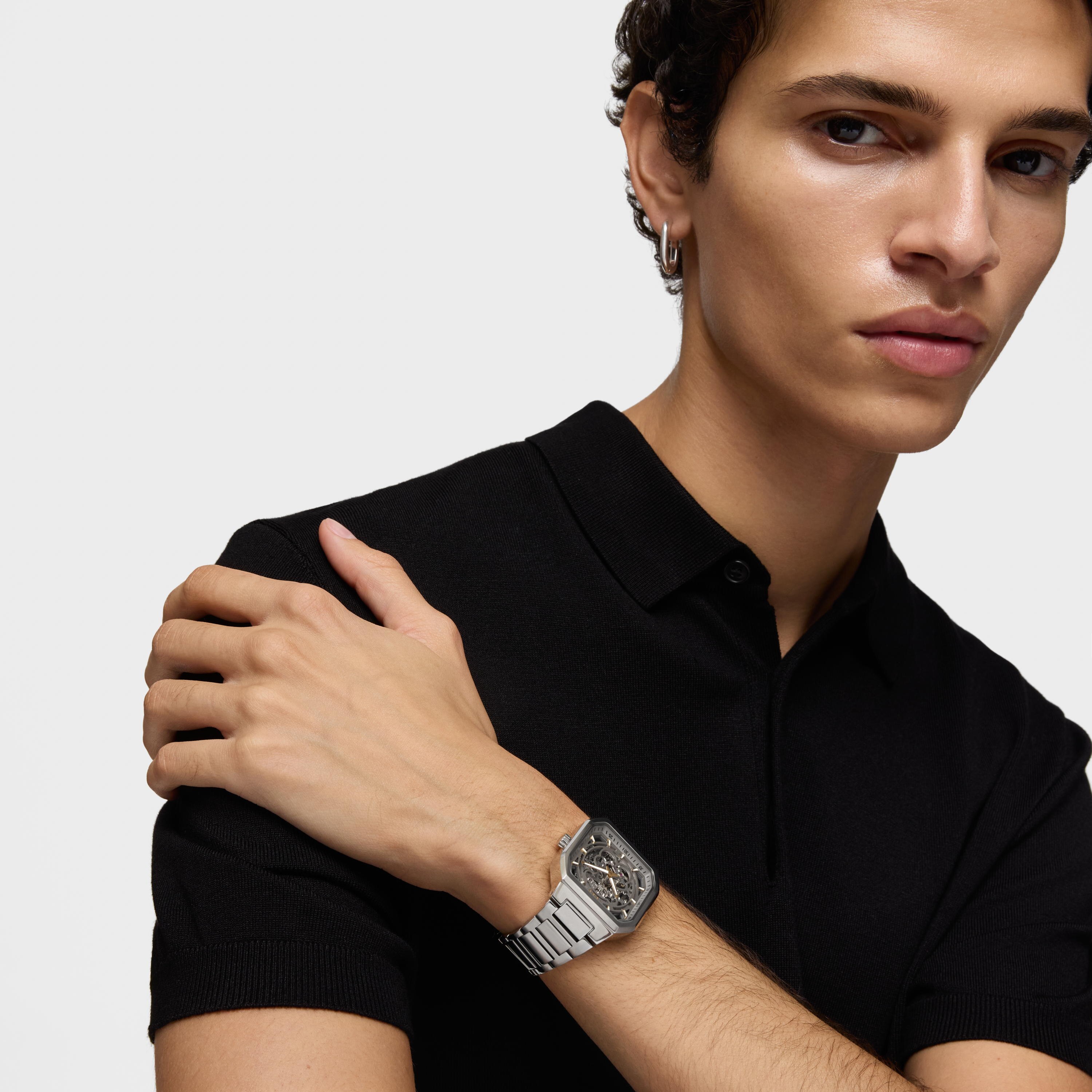 Automatic analog Watch with steel bracelet D-Bear Now