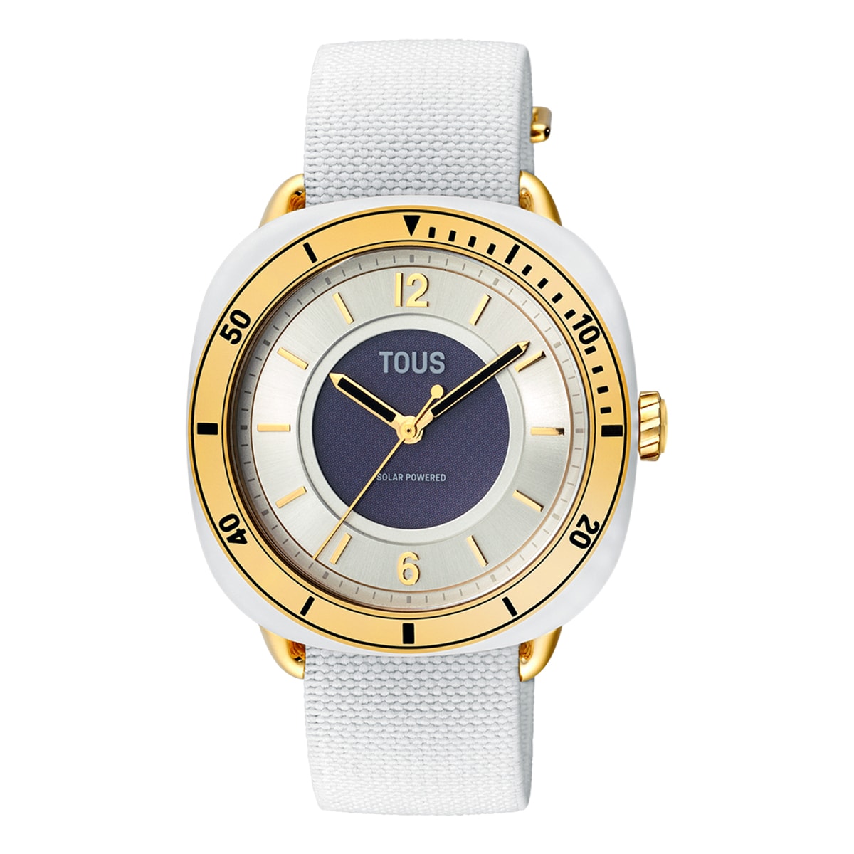 Tous - Reloj Analógico De Acero Ipg Dorado Con Brazalete Elástico En Color Blanco Osier - Único
