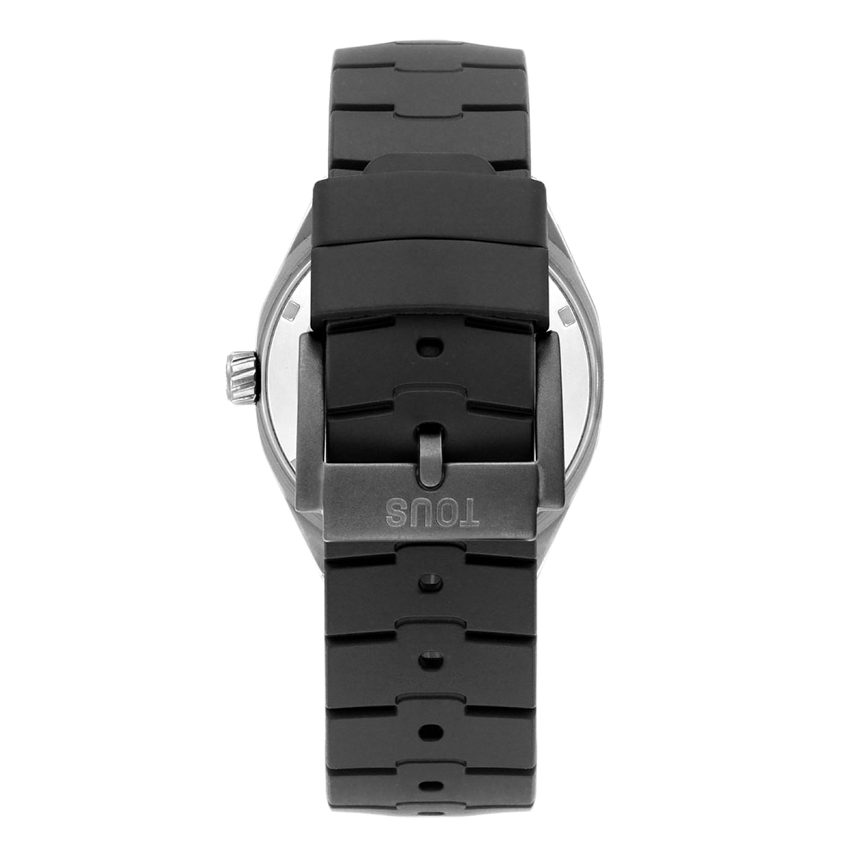 Automatic analog Watch with titanium case and black rubber bracelet TOUS Now