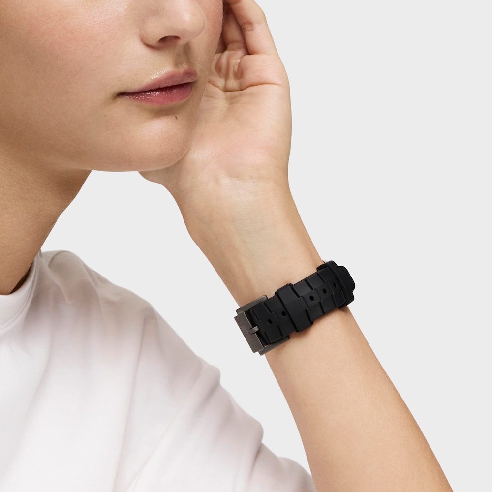 Automatic analog Watch with titanium case and black rubber bracelet TOUS Now