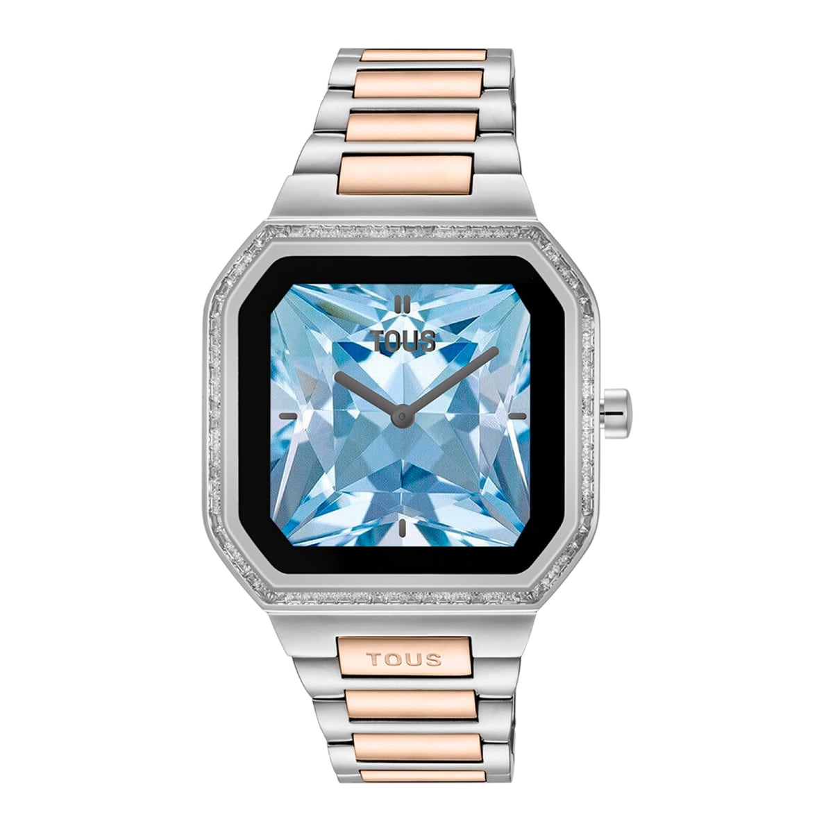 Tous - Reloj Smartwatch Con Brazalete De Acero, Acero Rosa Y Zirconitas B-Connect - Único