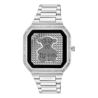 Smartwatch with steel bracelet and zirconias B-Connect