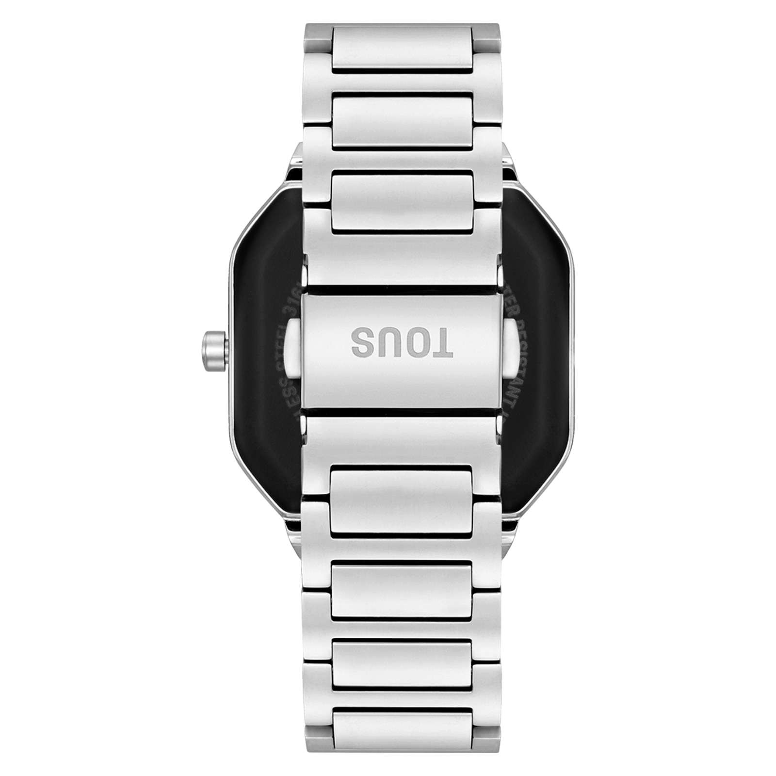Smartwatch with steel bracelet and zirconias B-Connect