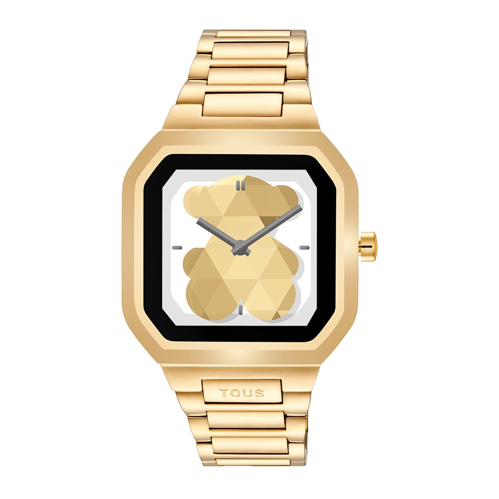 Smartwatch with gold-colored steel bracelet B-Connect