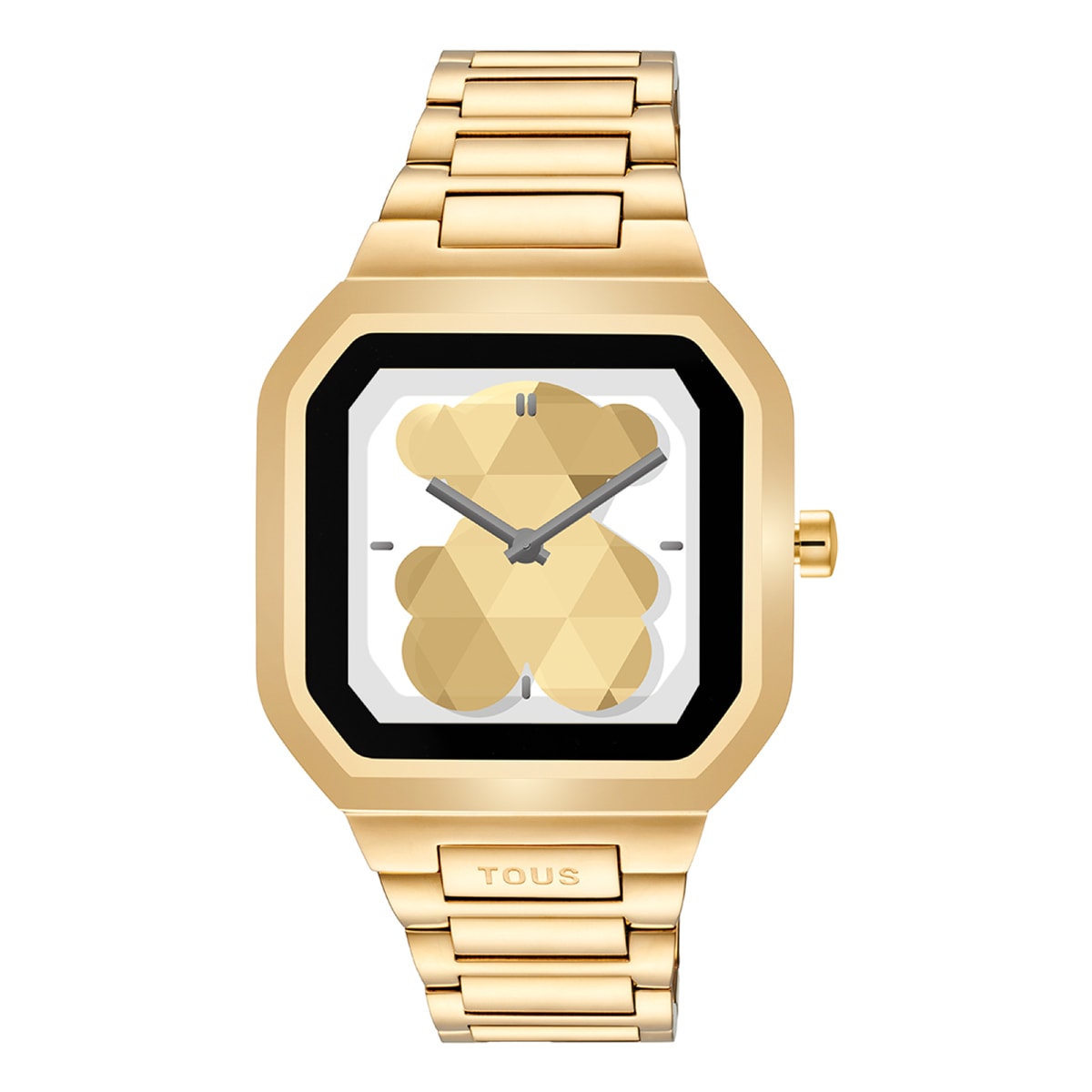 Smartwatch with gold-colored steel bracelet B-Connect