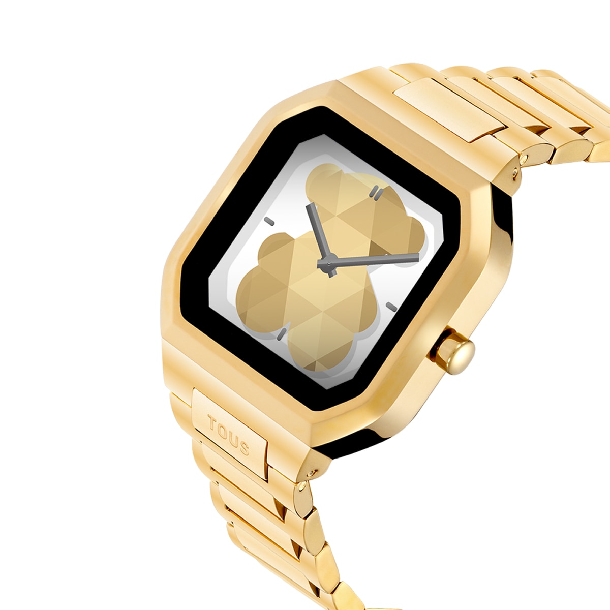Smartwatch with gold-colored steel bracelet B-Connect
