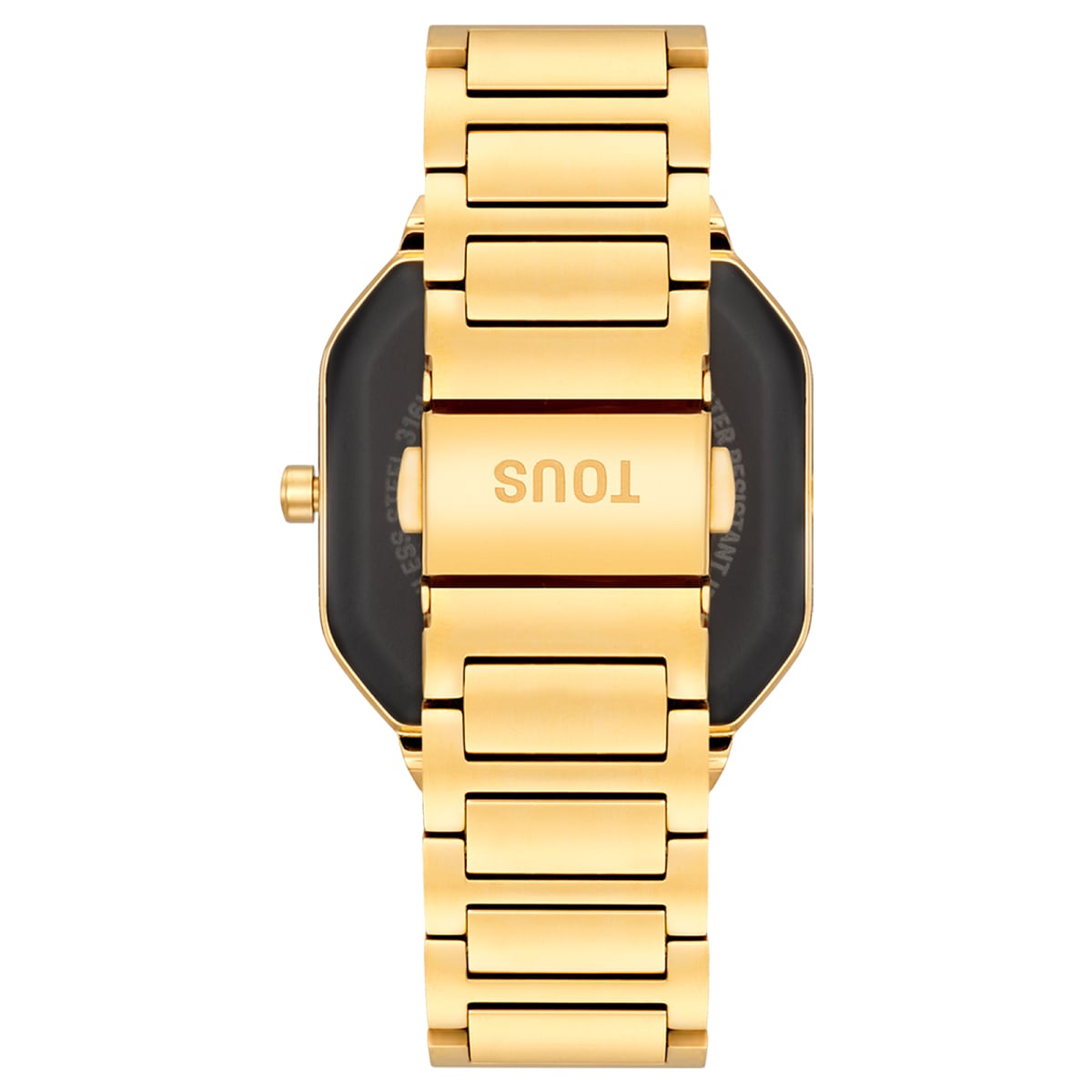 Smartwatch with gold-colored steel bracelet B-Connect