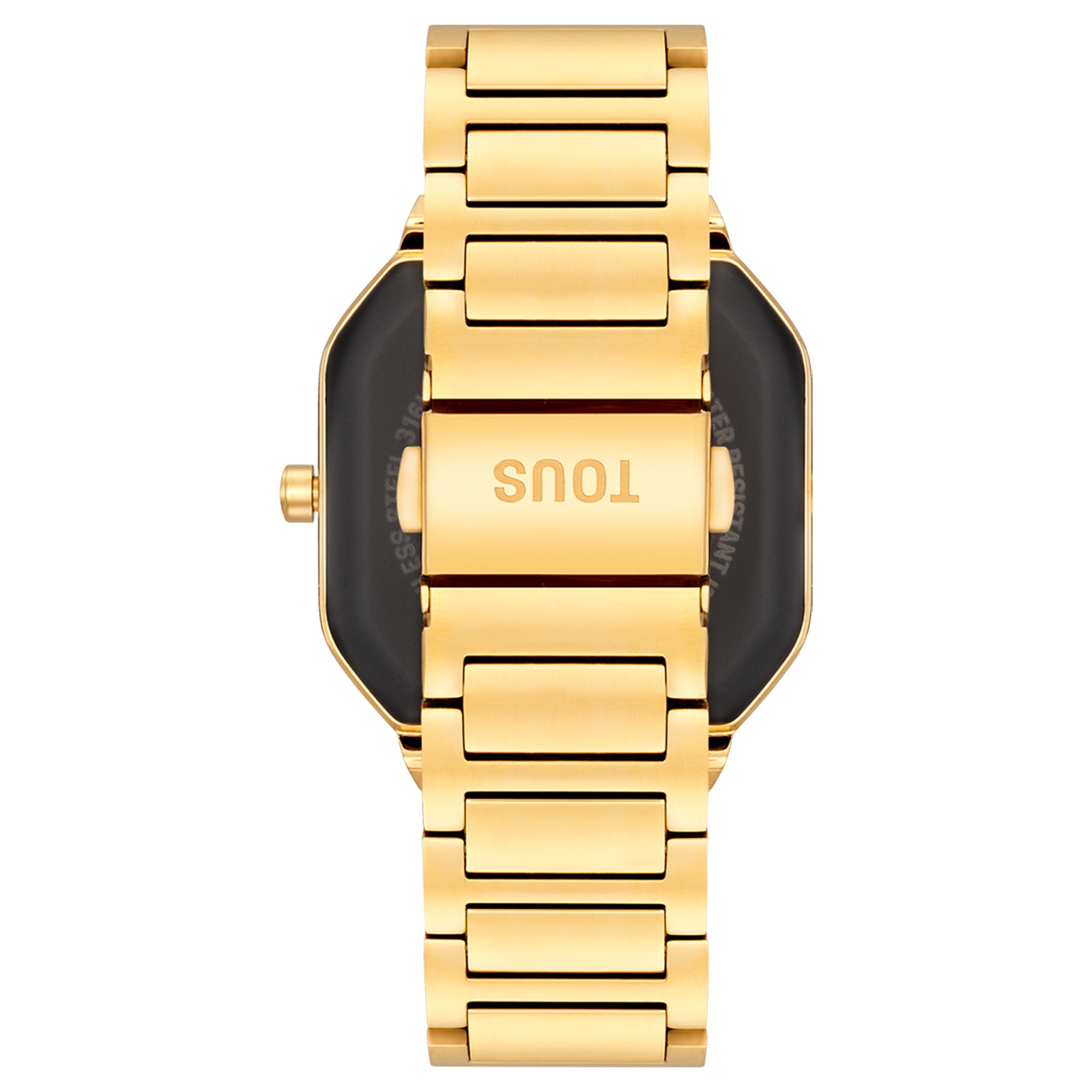 Reloj smartwatch con brazalete de acero dorado B-Connect