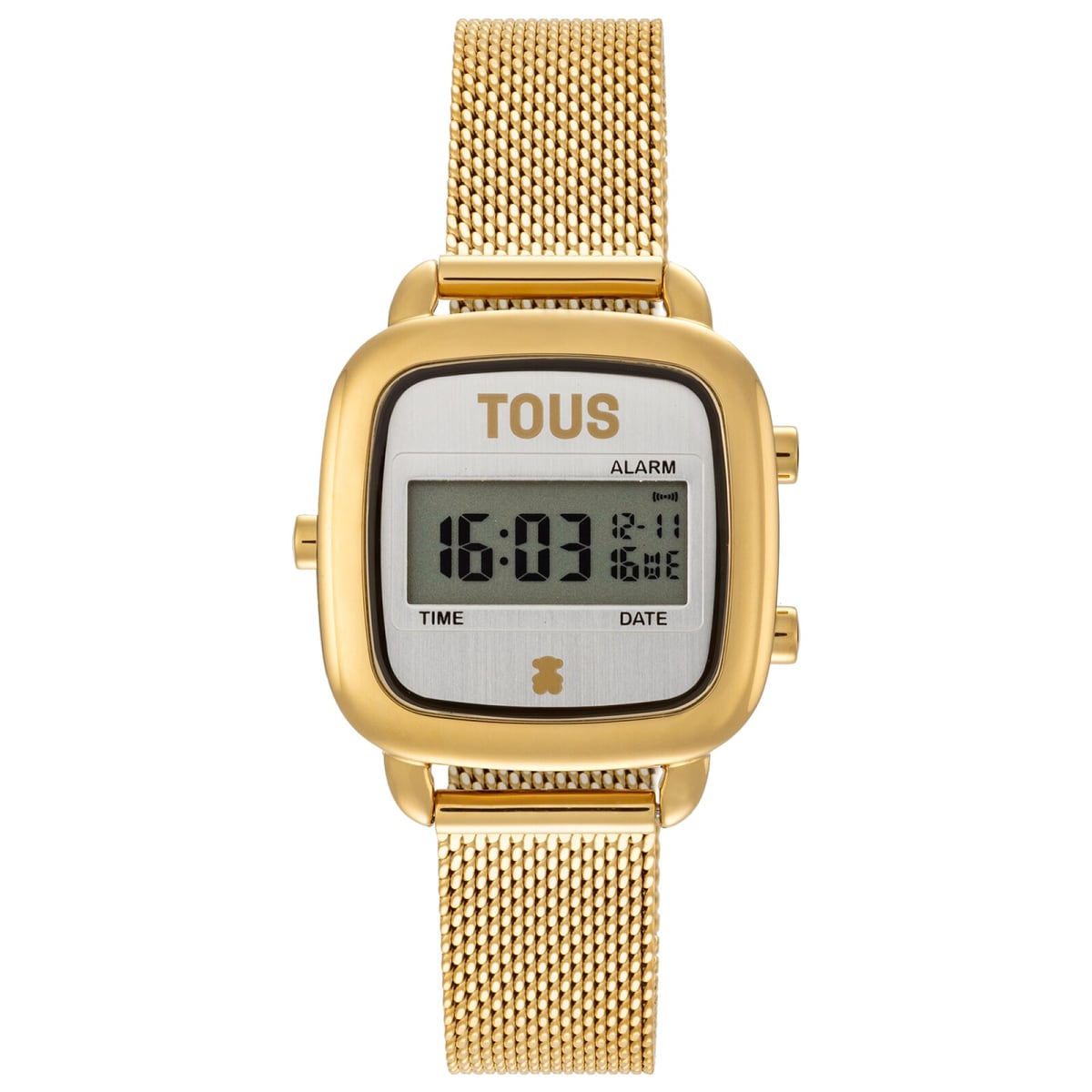 Tous - Reloj Digital Con Brazalete De Acero Dorado D-Logo Mini - Único