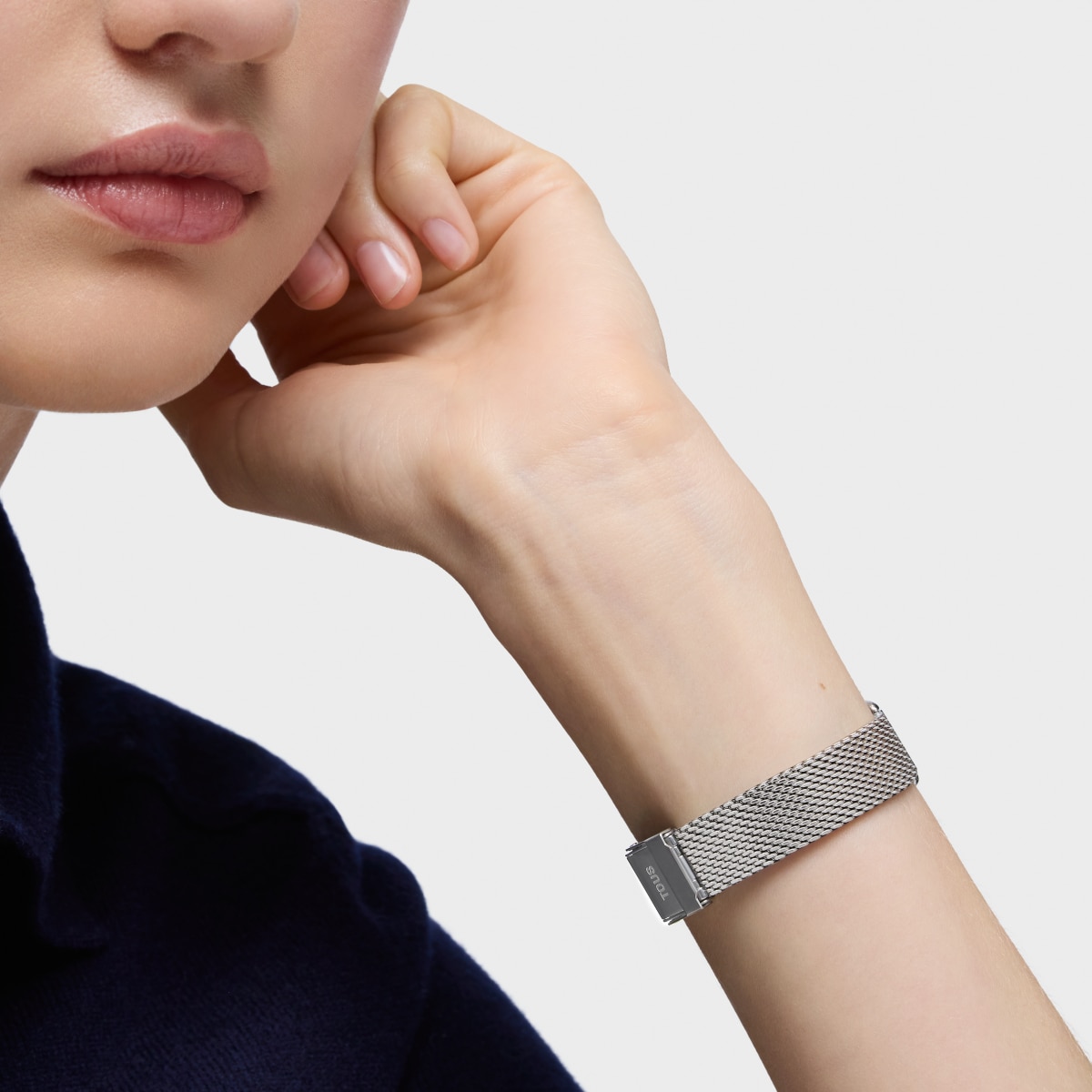 Reloj digital con brazalete de acero D-Logo Mini