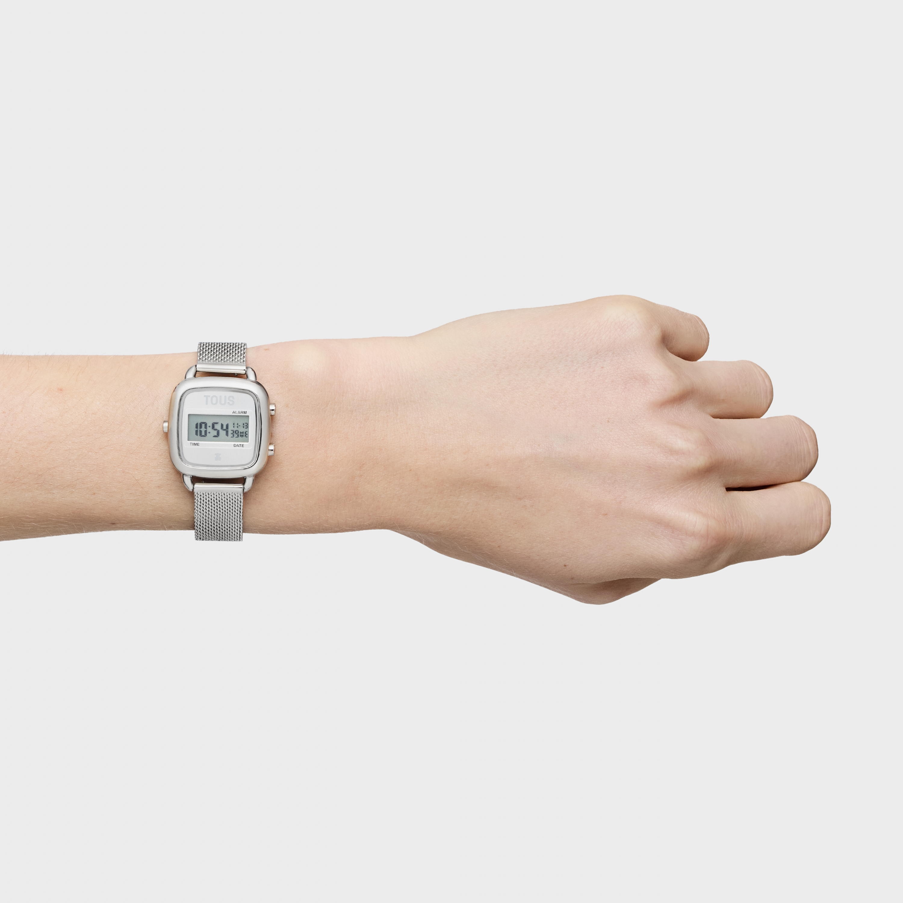 Digital Watch with steel bracelet D-Logo Mini