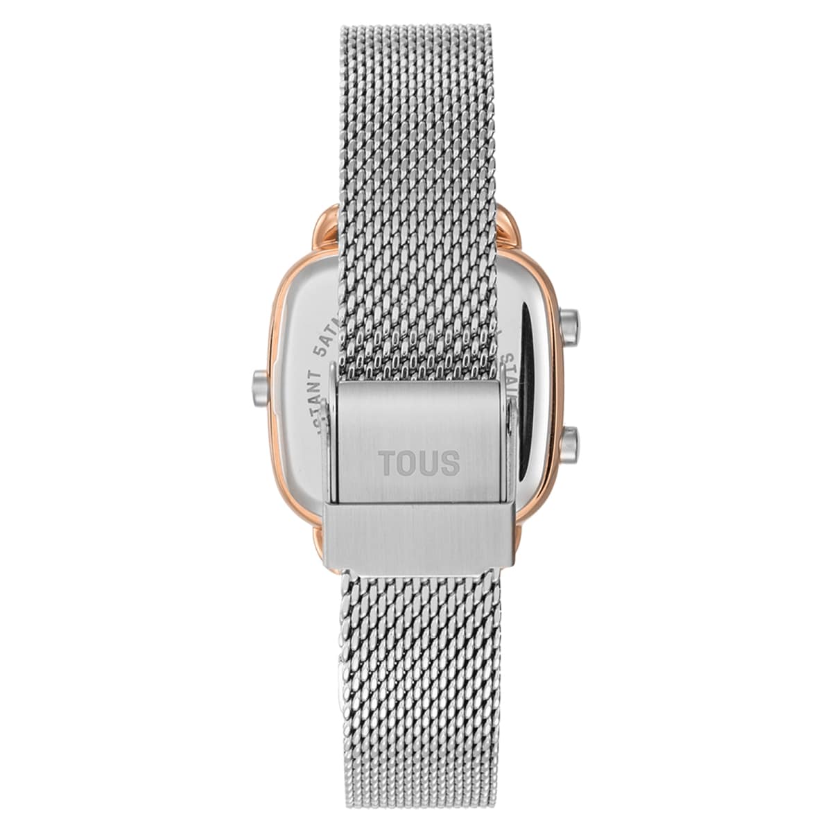 Reloj digital bicolor con brazalete de acero D-Logo Mini