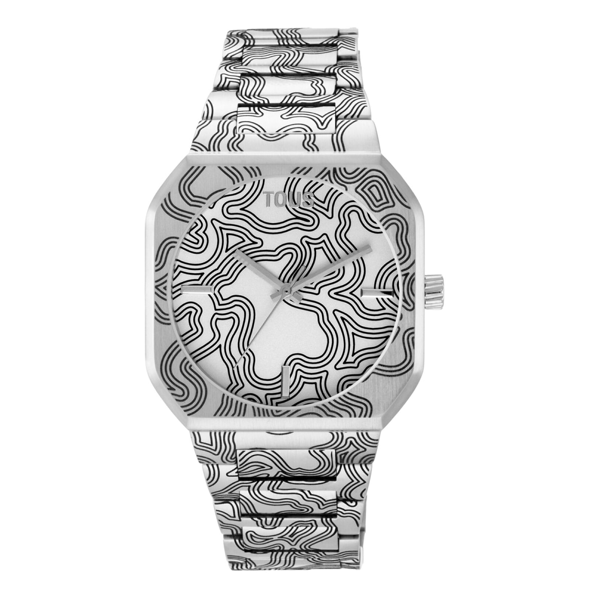 Tous - Reloj Analógico Con Brazalete Gravado De Acero Lit - Único