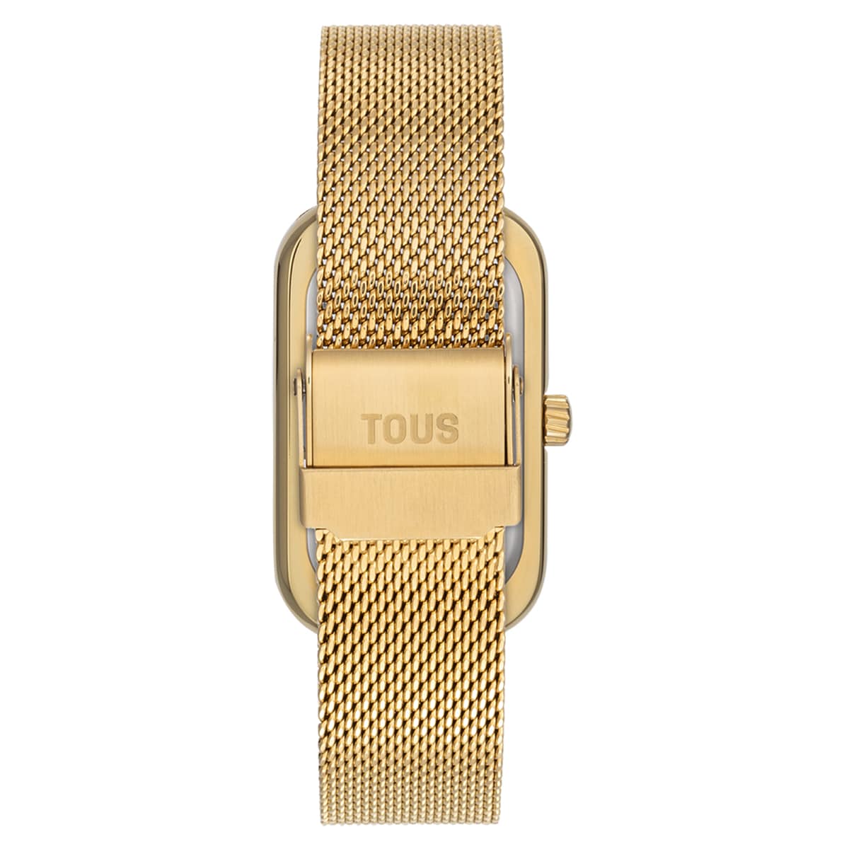 Analog watch with mother-of-pearl face and gold-colored steel bracelet T-Band Club
