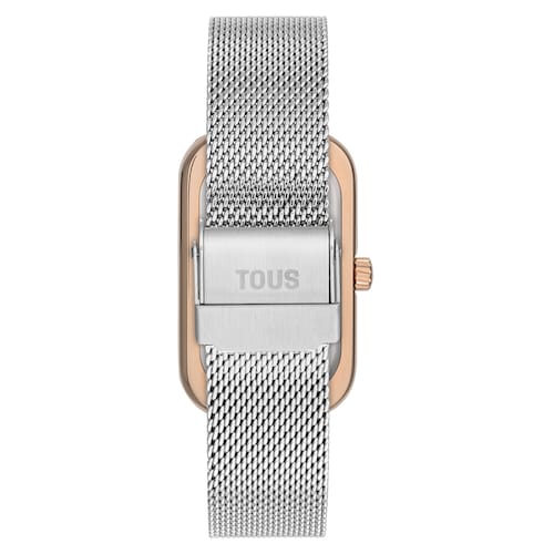 Analog Watch with mother-of-pearl face and two-tone steel bracelet T-Band Club