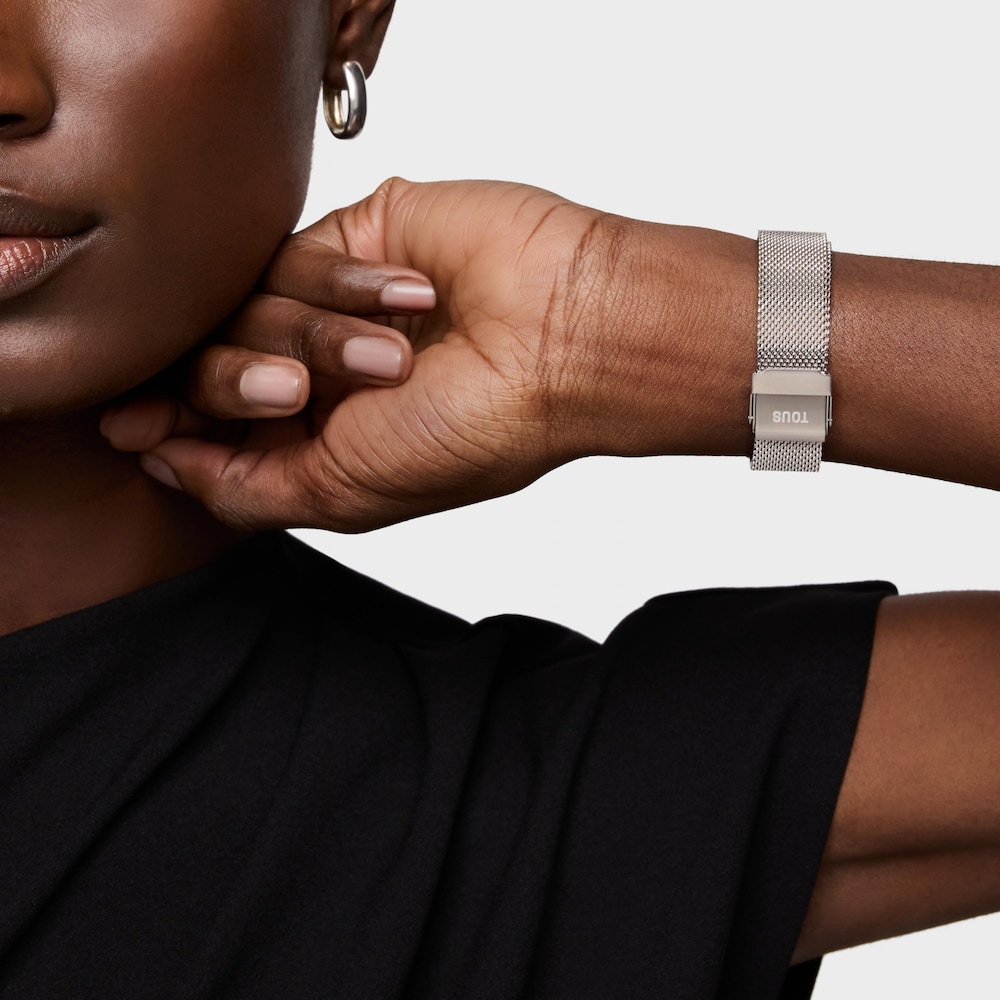 Reloj anal&oacute;gico con esfera de n&aacute;car y brazalete bicolor T-Band Club