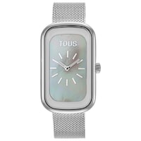 Analog Watch with mother-of-pearl face and steel bracelet T-Band Club