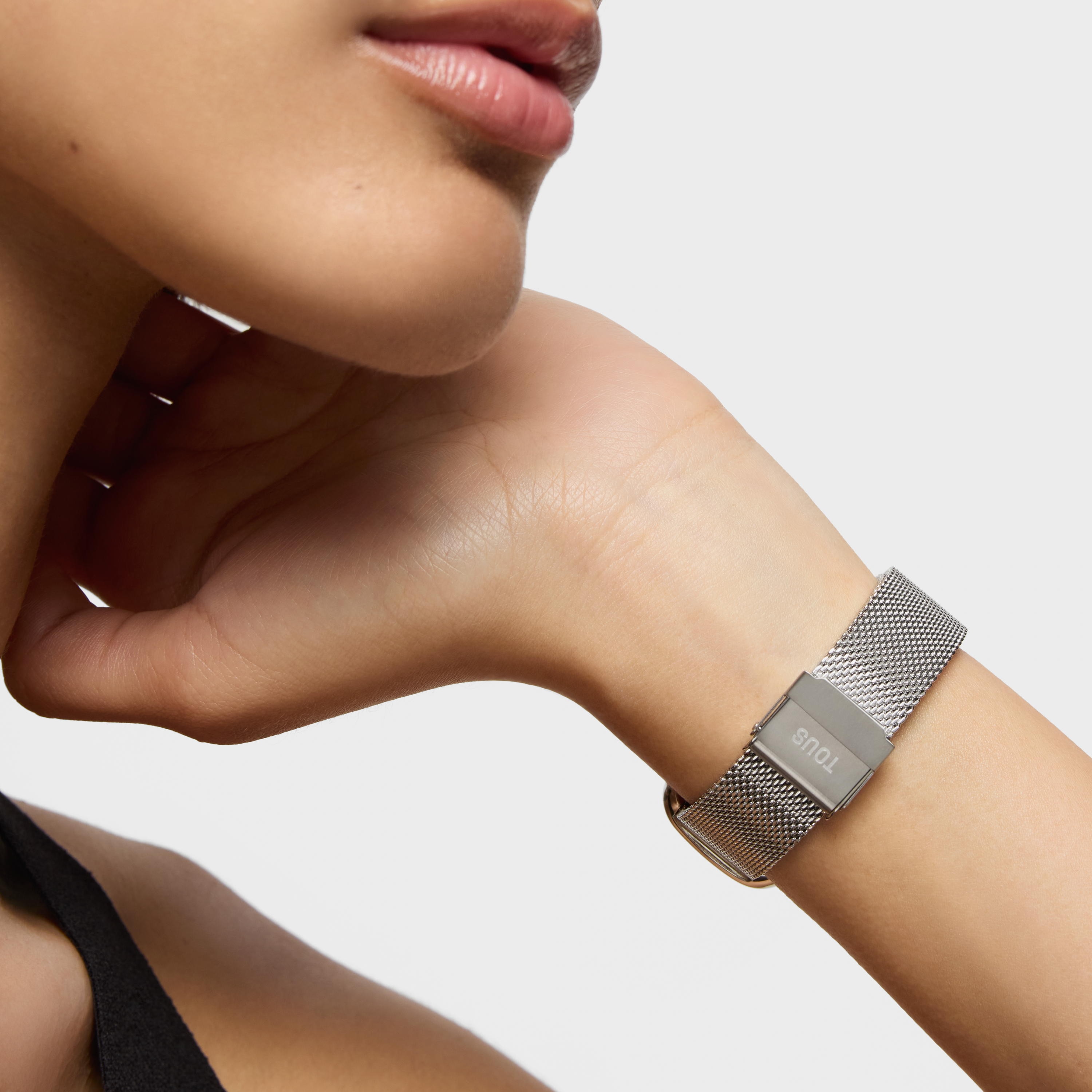 Analog Watch with mother-of-pearl face and steel bracelet T-Band Club