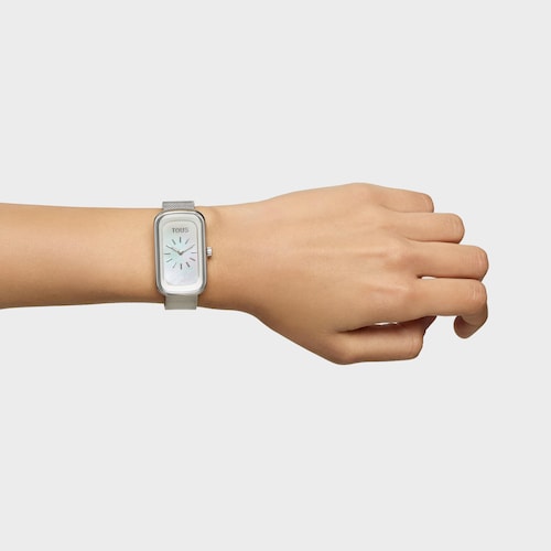 Analog Watch with mother-of-pearl face and steel bracelet T-Band Club