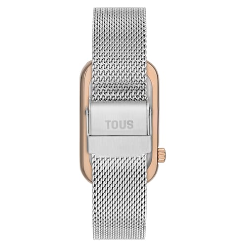 Two-tone analog Watch with heart silhouette and steel bracelet T-Band Club