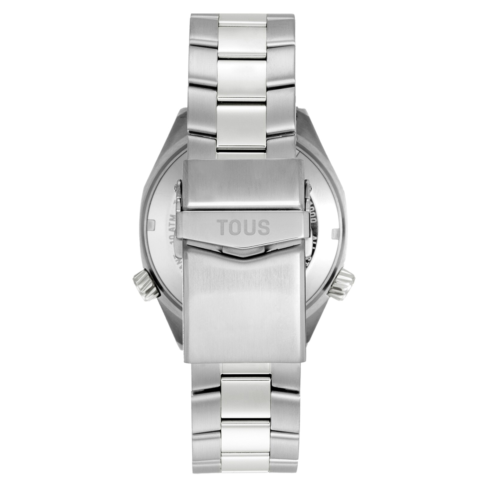 Automatic GMT Watch with gray mother-of-pearl face and steel link bracelet TOUS Now