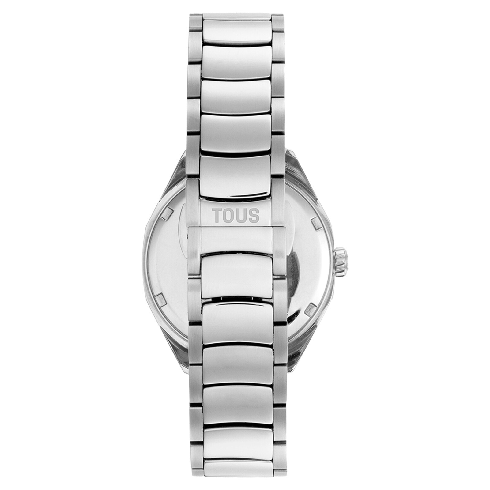 Analog Watch with Swiss movement, mother-of-pearl face and steel link bracelet TOUS Now Lady