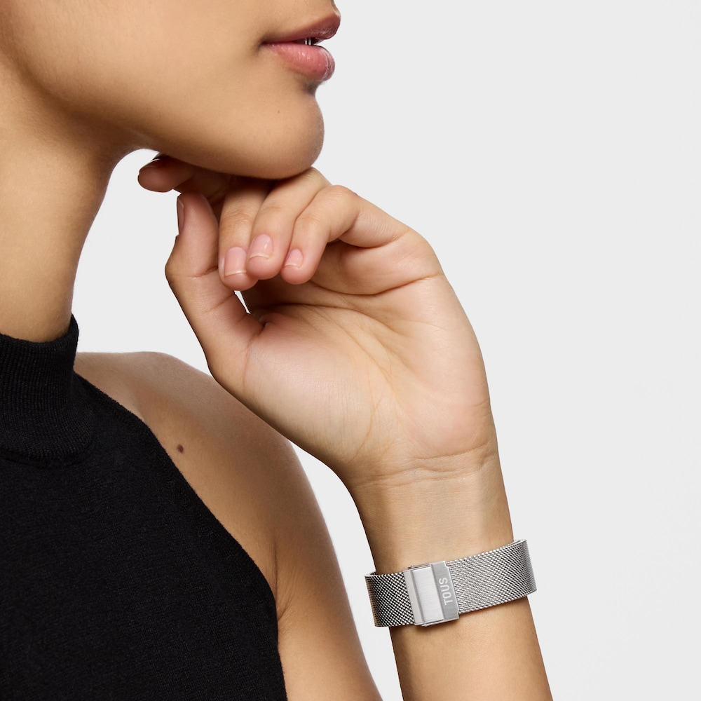 Analog Watch with steel bracelet Karat Round Mesh